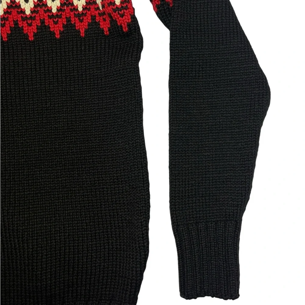Dale of Norway Myking Nordic Merino Wool Black Chunky Knit Men’s Sweater L NEW - Picture 13 of 16